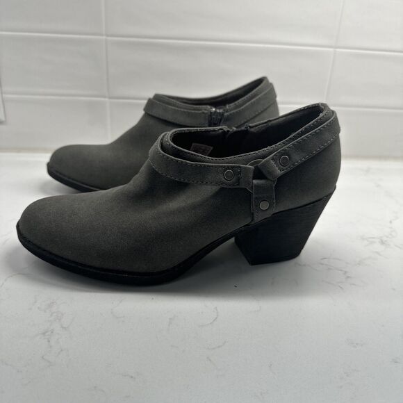 ROCKET DOG Grey Booties Womens 8.5 Faux Suede Ankle Booties Boots - Picture 9 of 11